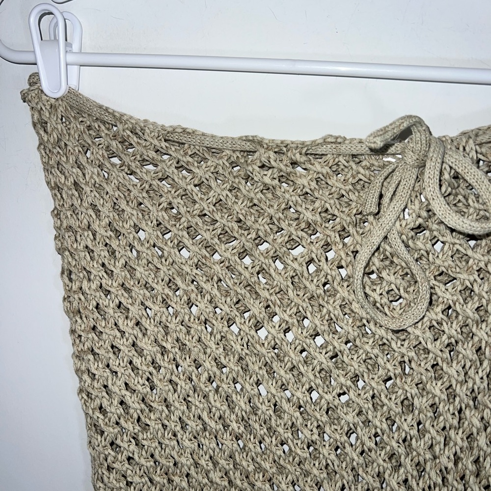 Bananhot Magen Knit Maxi Skirt in Beige Crochet Maxi Skirt M/L - Picture 9 of 13